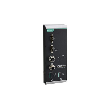 Moxa 2Port 3 In 1 Dvc Srvr w/M12 Cnct (Eth., Pwr Inpt), Nport 5250Ai-M12-Ct-T NPort 5250AI-M12-CT-T